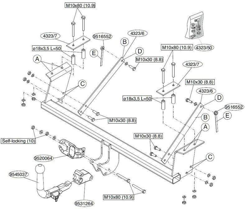 Attelage Subaru Justy (11/07-03/11) RDSOH + faisceau universel 7 broches + boitier électronique