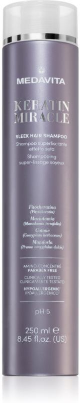 Medavita Keratin Miracle Sleek Hair Shampoo Smoothing Shampoo 250 ml