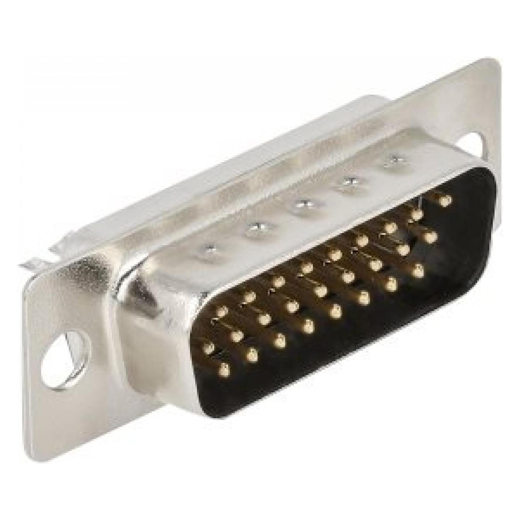 Delock D-Sub HD 26 Pin Stecker Metall, Lötversion, 4 Stück (66706)