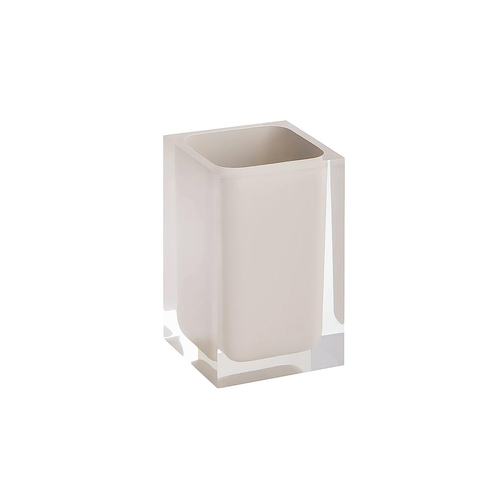 Brillantbad BISTA Glashalter Polyresin Beige 72x110x72 mm für Bad & Küche >> Freistehend anwendbar