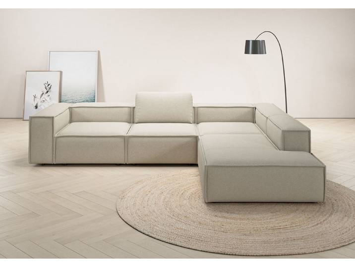 Home affaire Ecksofa Watertown luxuriöses Design & erstklassige Qualität, Japandi Design, Breite 311 cm