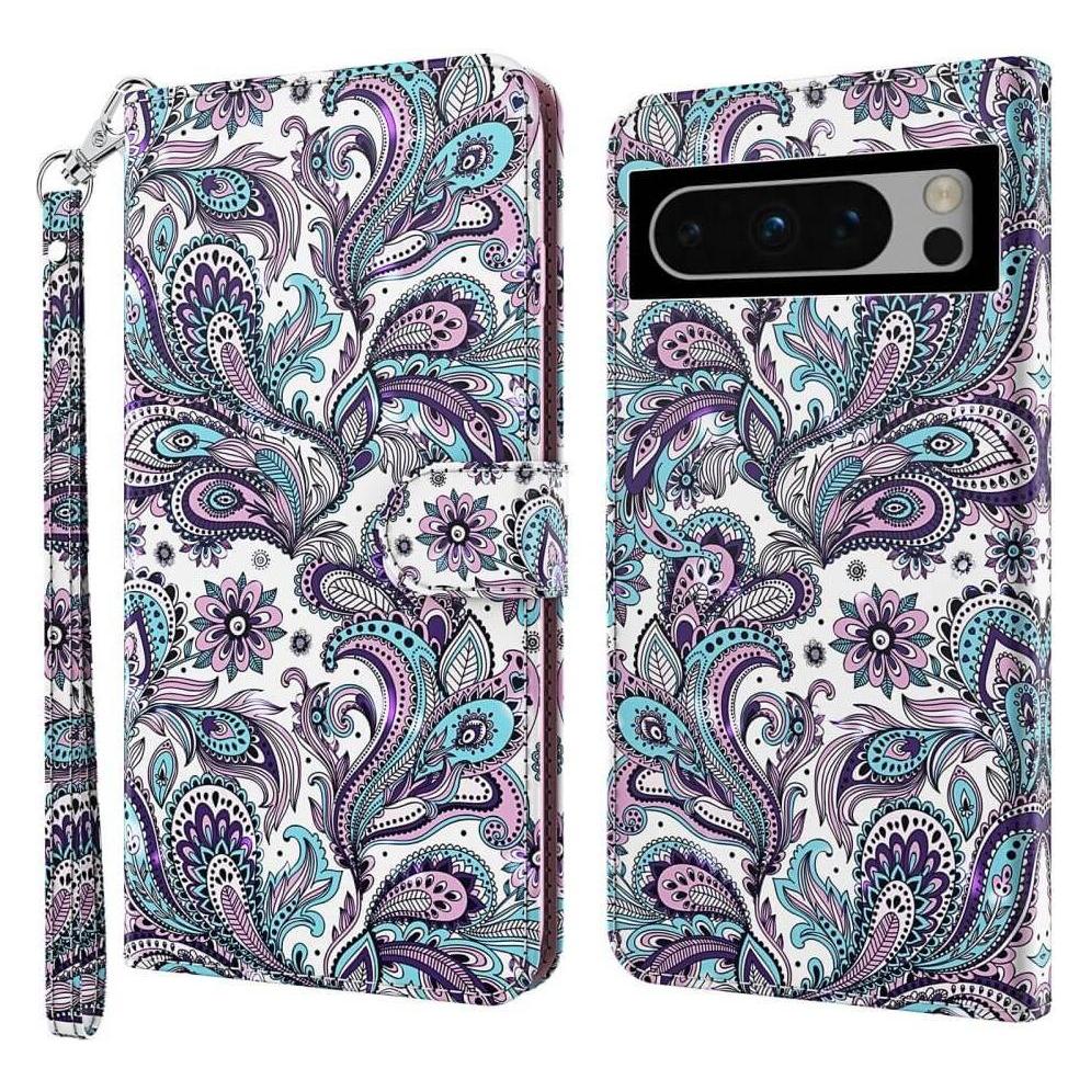 Cover-Discount Google Pixel 8 Pro - Etui Glitzer Effekt Paisley (Google Pixel 8 Pro) (660144776H)