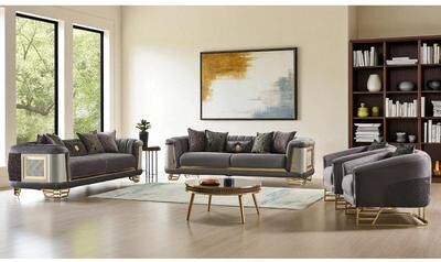 Furnia Preston 2 Pieces Living Room Sets 2 Sofa 2 Chair