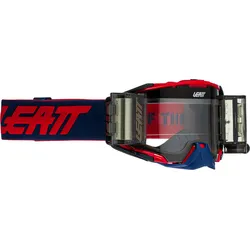 Leatt Velocity 6.5 Roll-Off, Crossbrille - Rot/Blau Klar