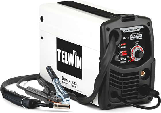 Telwin Bimax150i Synergic - Poste à souder Inverter multiprocédé (MIG-MAG/FLUX/MMA), à courant continu (DC)