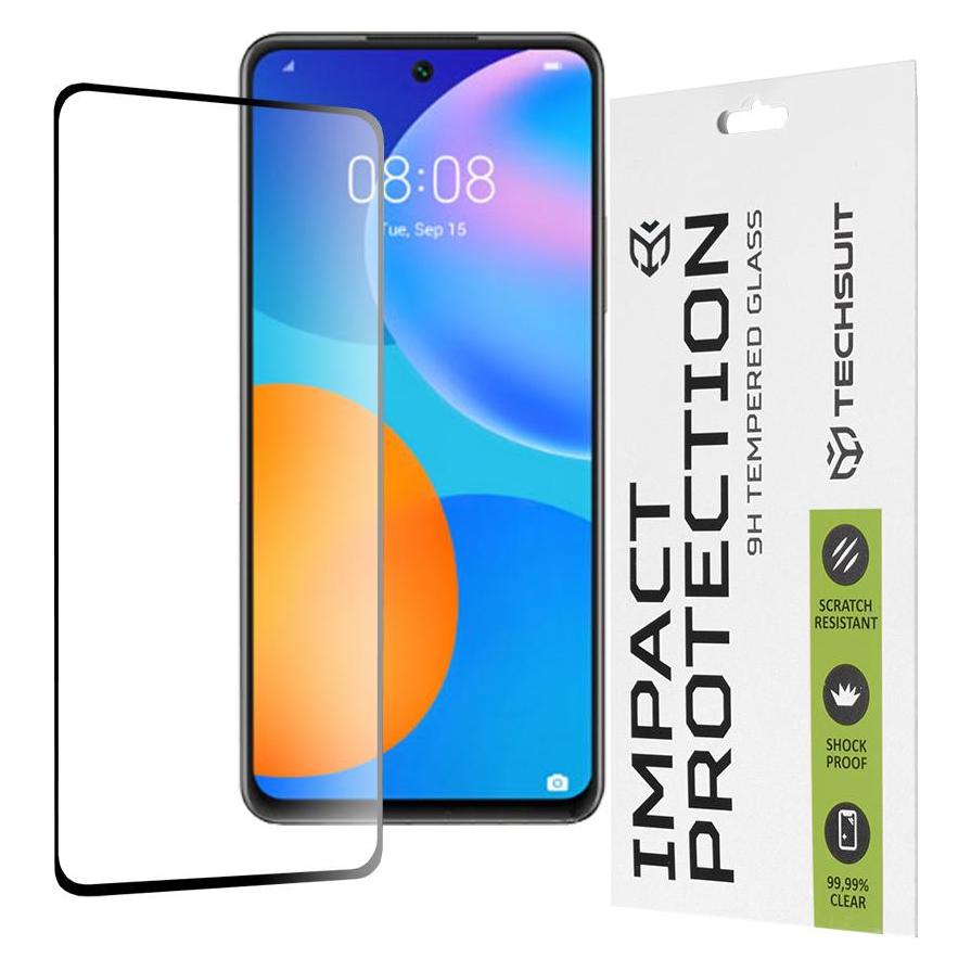 Techsuit - 111D Full Cover / Full Glue Glass - Huawei P smart 2021 - Black (Huawei P Smart (2021)) (56339135)