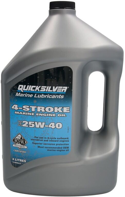 Motoröl QUICKSILVER 8M0086224 4T Marine 25W-40 Synthetic Blend 4L