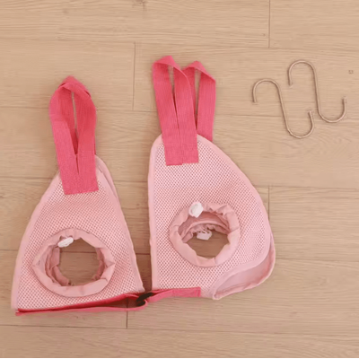 GroomEase Pets Grooming Hammock Helper pink