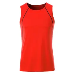 Funktions-Tanktop "JN494" - M - bright-orange/black