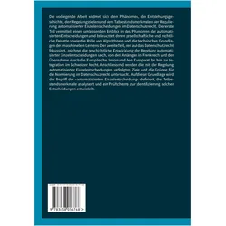 Automatisierte Einzelentscheidungen im (Schweizer) Datenschutzrecht, Fachbücher von Fabienne Suter, Florent Thouvenin, Rolf H. Weber