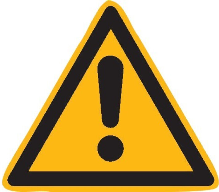 SafetyMarking Warnschild Folie SL 25 mm Warnung vor einer Gefahrenstelle 44 Stk.pro Bogen ; wolk (30.0351)