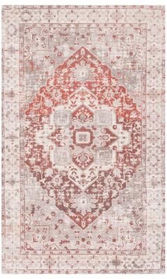 SAFAVIEH Handmade Saffron Traditional Tribal Ivory/Rust Cotton Rug