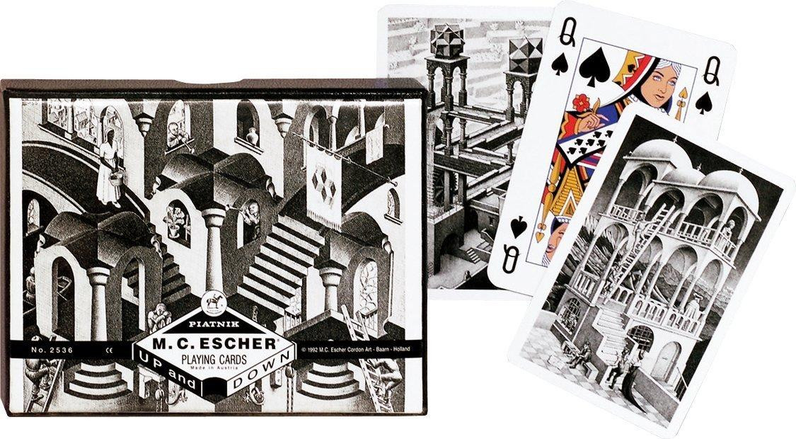 Piatnik Spielkarten Escher Up & Down - Dubbel pak speelkaarten