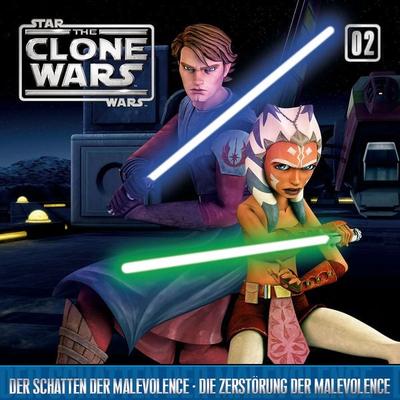 The Clone Wars / 02: Der Schatten der Malevolence / Die Zerstörung der Malevolence - , CD, 9783829124119