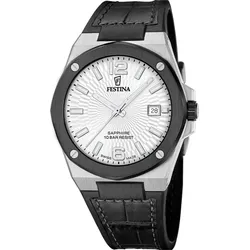 Festina Quarz Herren Valley F22001/1 - silber,schwarz - 42.0mm