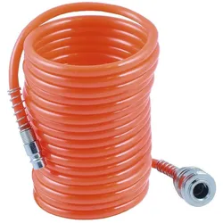 Toya, Gartenschlauch, PE SPIRAL TUBE W.RAPID COUPLING 15M 5x8 (15 m, 8 mm)
