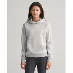 Gant Unisex für Kinder. 906878 Sweatshirt mit Kapuze und grauem Schild (13/14años= 158/164cm), Lässig, Baumwolle, Langarm, Kinderbekleidung