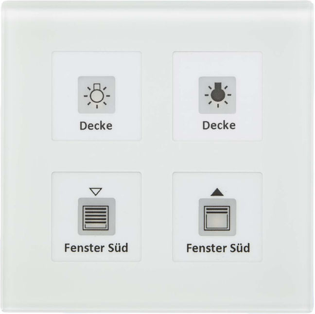 MDT technologies Glastaster Plus 4 fois blanc, avec capteur de température BE-GTT4W.01 (BE-GTT4W.01)