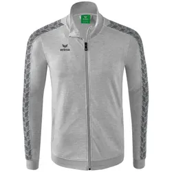 Erima Essential Team Tracktop Jacke Kinder - hellgrau melange/sla