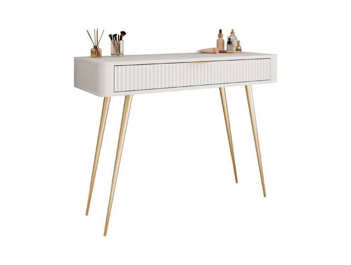 Lookway Konsolentisch SCARLETT mit Schublade und Metallfüße (1x Konsole), Breite: 100 cm, Höhe: 78 cm, Tiefe: 38 cm