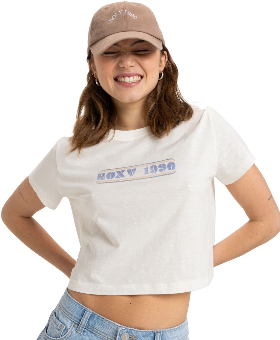 T-Shirt ROXY "Magic Swell", Damen, Gr. XL, egret, Obermaterial: 100% Baumwolle., Shirts T-Shirt egret XL
