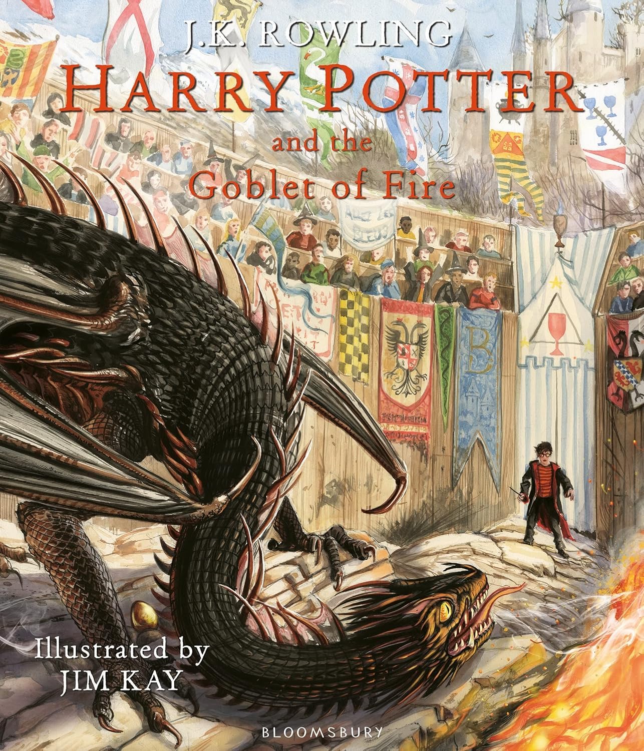 Bloomsbury Children's Books Harry Potter Illustrated Editions 2 Book Set by J.K. Rowling - Goblet of Fire & Order of the Phoenix - Full-Colour Paperback - Ages 9-14 Gift Set