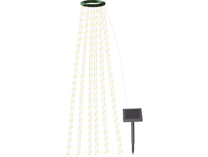 Solar-Tannenbaum-Überwurf-Lichterkette, 12 Girlanden, 300 LEDs, IP44