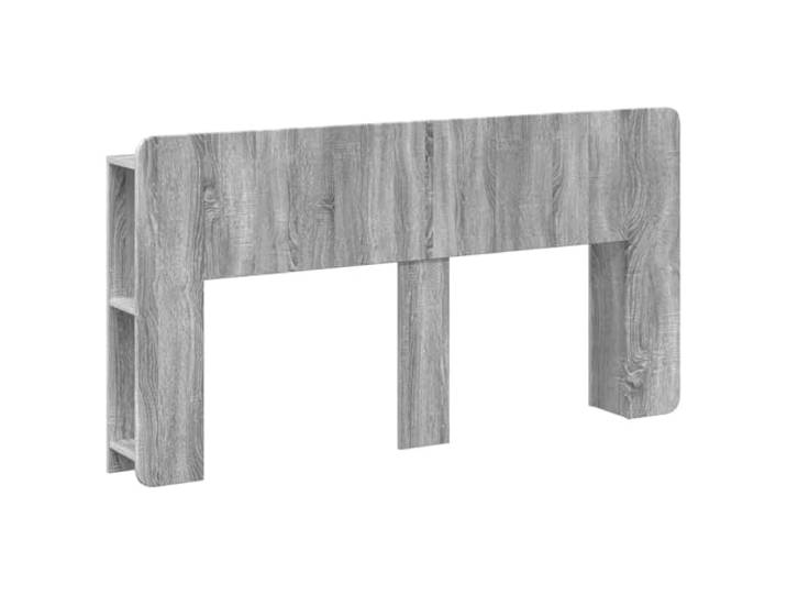 Makastle Kopfteil-Schrank Graues Sonoma 182,5x18,5x80 cm Holzwerkstoff