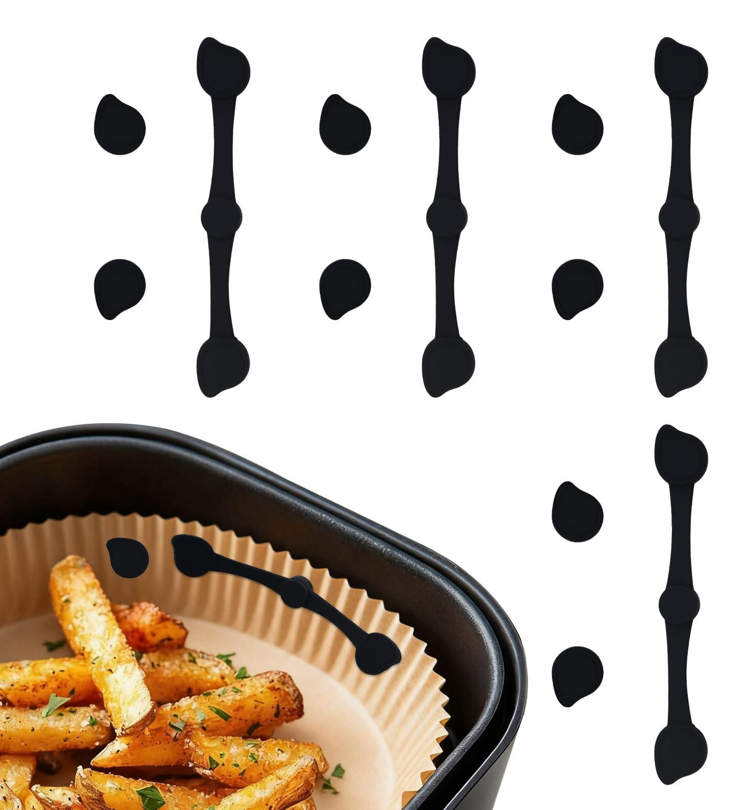 Dripio 12 siliconen magneten voor heteluchtfriteuse, BPA-vrij bakpapier accessoires