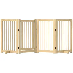 PawHut PawHut Absperrgitter Hunde 91 cm Schutzgitter aus Holz Hundegitter Freistehend