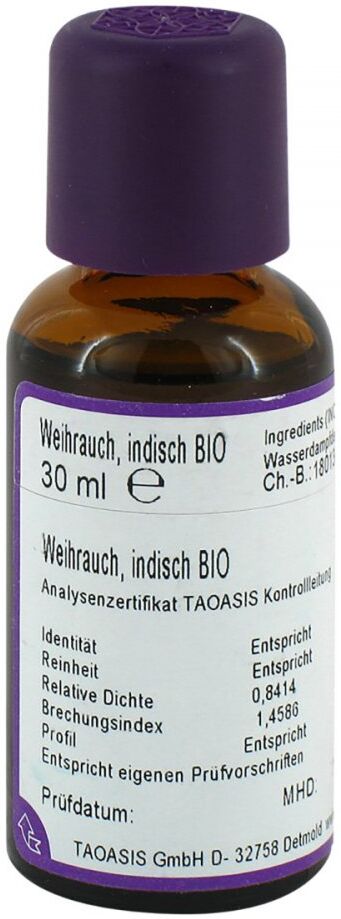 Taoasis Weihrauch öl indisch Bio