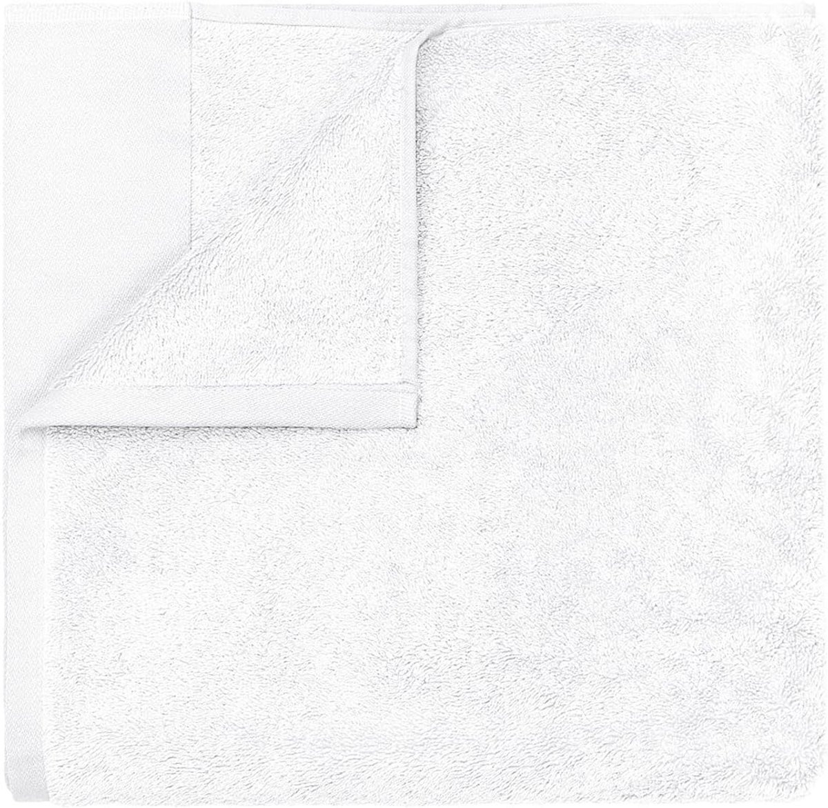 Witte katoenen badhanddoek - Extreem wollige douchehanddoek - 70 x 140 cm