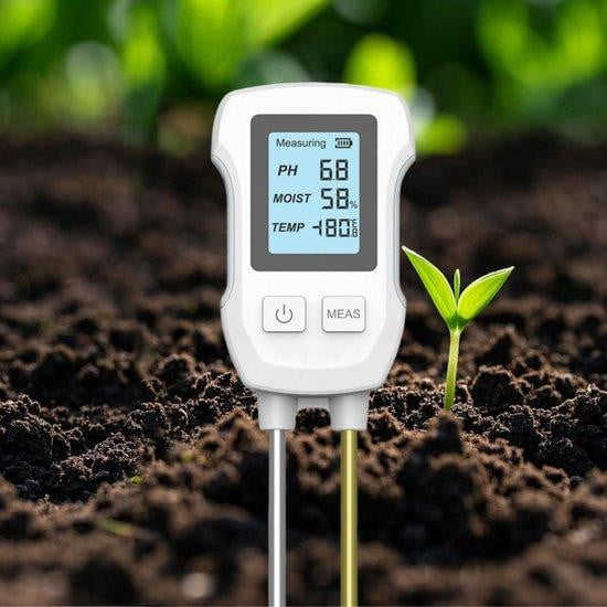 3-in-1 Bodemtester Groen - Grondmeter voor Vocht, Licht en pH - Lengte: 20 cm