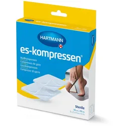 es-kompressen Sterile 10 cm x 10 cm 5X2 St Kompressen