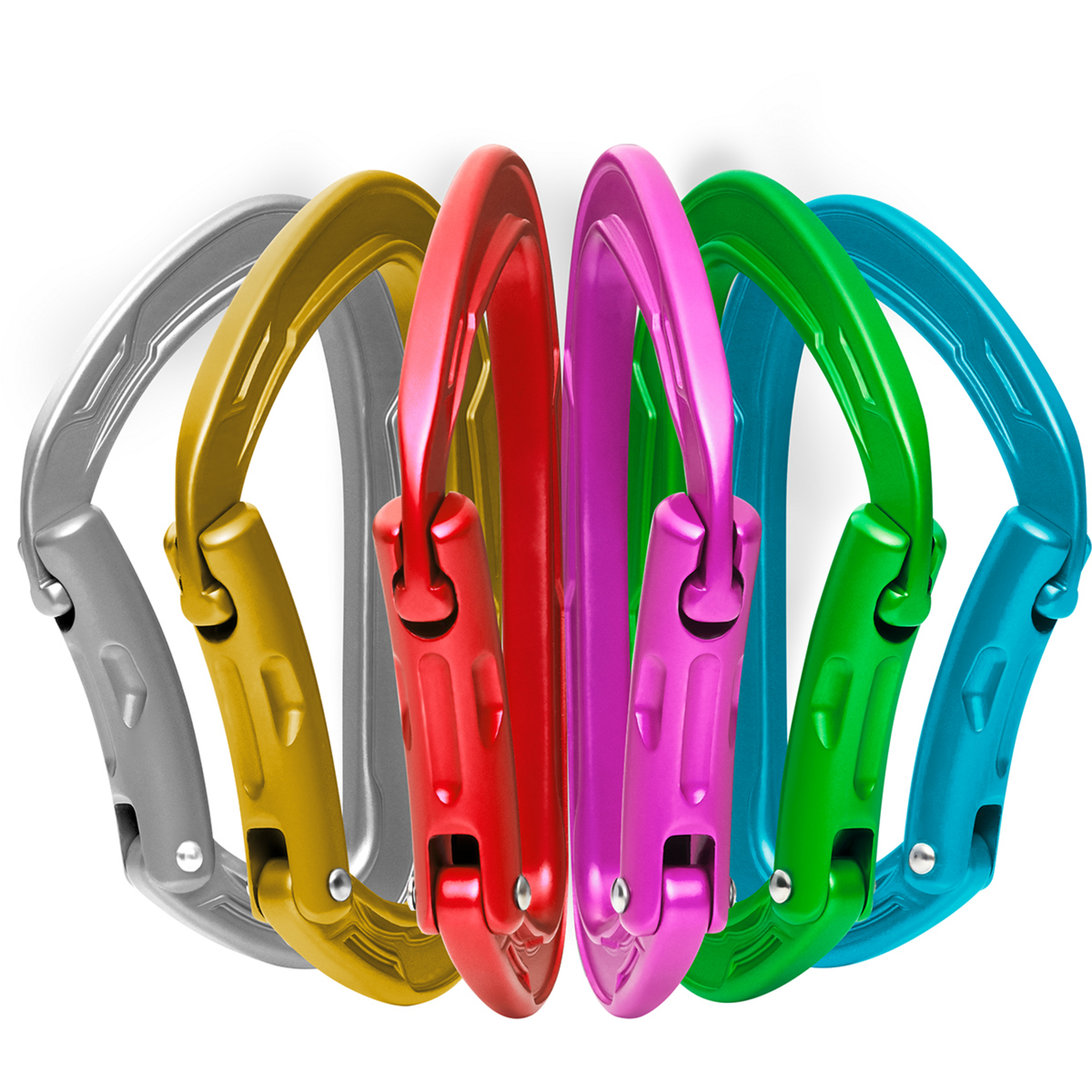 Edelrid Mission Sixpack II Karabiner (6er Pack) Karabiner mehrfarbig Alpinklettern