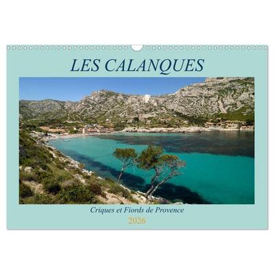 Les Calanques - Criques et fiords de Provence (Calendrier mural 2026 DIN A3 vertical), CALVENDO calendrier mensuel