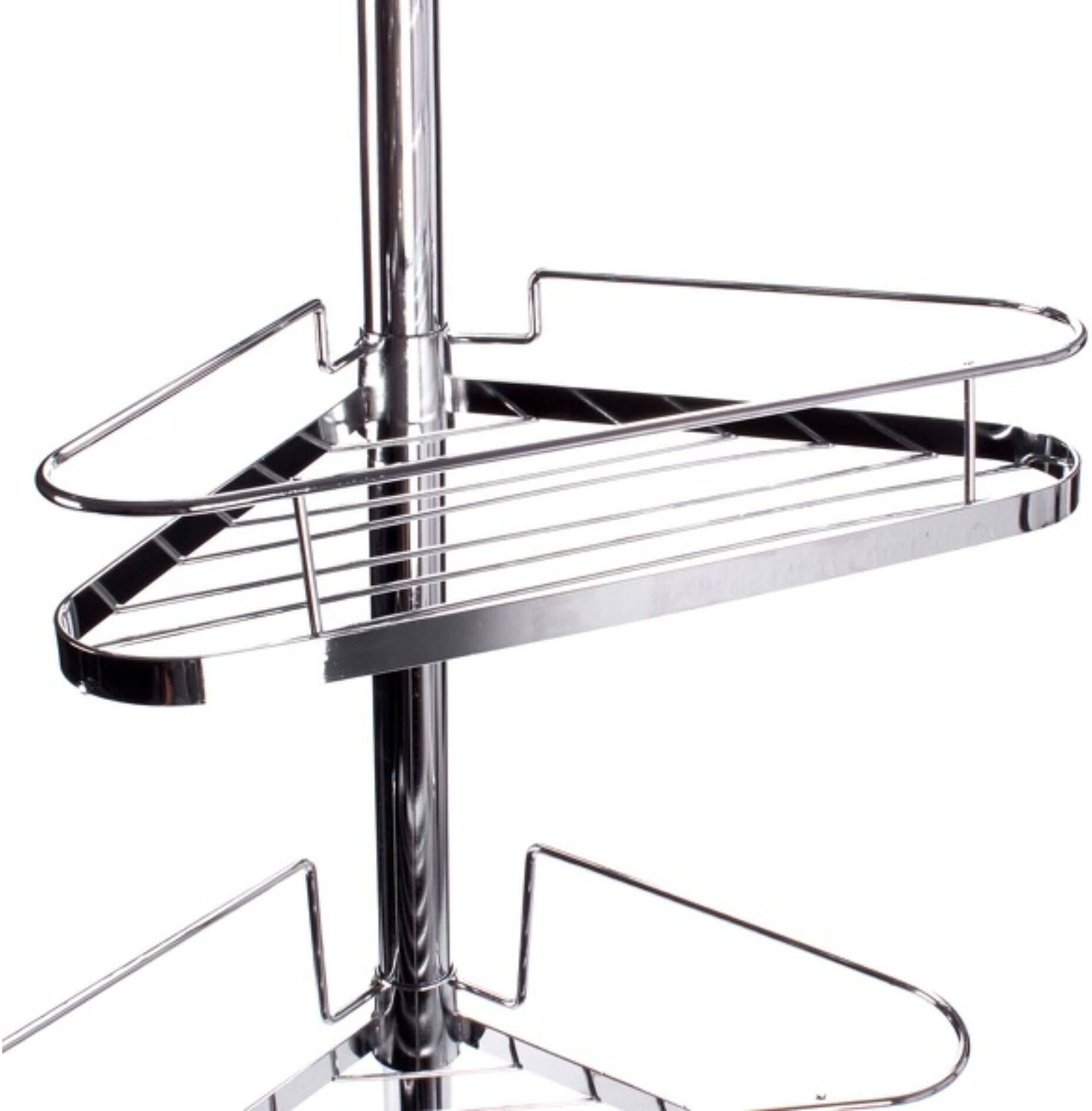 Duschablage MSV "4 Körbe, Silber", silber (silberfarben), B:35,5cm H:250cm, Metall, Regale, Duschablage silberfarben B/H/T: 35,5cm x 250cm