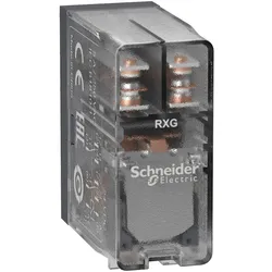 Schneider Electric RXG25BD Steckb. Interface-Relais RXG, 2 W, 5 A, 24 VDC, Klarsichtgehäuse  - 10 Stück
