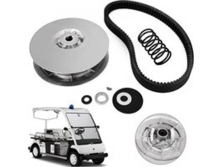 VEVOR Hinterradantriebskupplungssatz für Yamaha Gas Golf Cart G2-G22 ab 1985, Sekundärkupplungsantriebssatz mit Riemen JN6-G6201-03 JN6-G6201-04, Silber