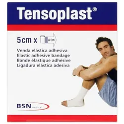 BSN, Verbandsmaterial, Tensoplast elastische Pflasterbinde 5 cm x 4.5 m 1 Stück