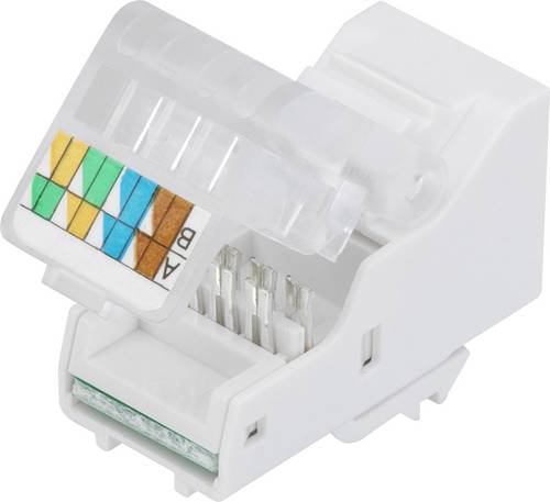 TRU Components SM-2014H8C5E Modularbuchse Buchse, gerade Grau