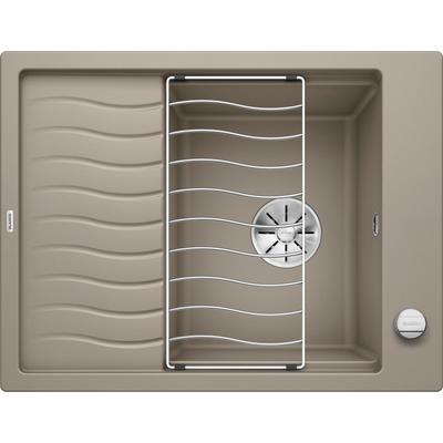 Granitspüle BLANCO "ELON 45 S", beige (tartufo), B:50cm H:19cm T:65cm, Verbundwerkstoff, Küchenspülen, erhältlich in mehreren Farben, inklusive gratis Edelstahl-Tropfgitter