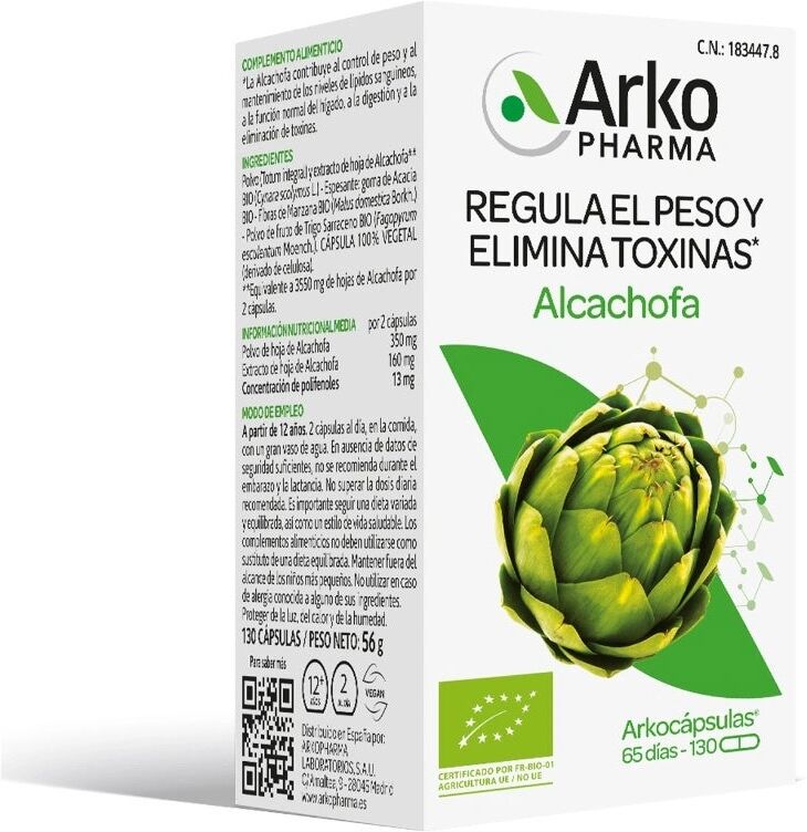 Arkocápsulas Alcachofa Bio 130 Cápsulas