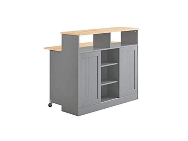 Buffet de rangement effet bois gris