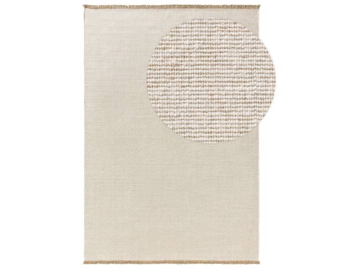 Tapis tissé à plat beige 250x350