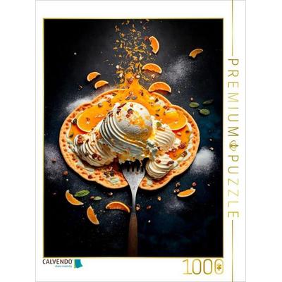 CALVENDO Puzzle Pancake mit Orangen | 1000 Teile Lege-Größe 64x48cm Foto-Puzzle für glückliche Stunden