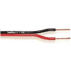 Tasker Lautsprecherkabel auf Rolle 2x 2.50 mm2 100 m Schwarz/Rot (100 m, 2.50 mm2), Lautsprecherkabel, Mehrfarbig