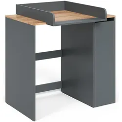 Vicco Viktor, Waschmaschinenschrank, Schwarz, Braun