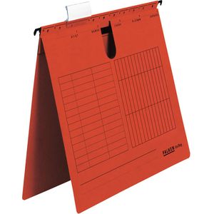 Falken Hängehefter 80002744, UniReg, A4, kaufmännische Heftung, rot, Karton, 25 Stück