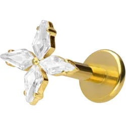 Titan Labret mit Innengewinde KRISTALLSTERN